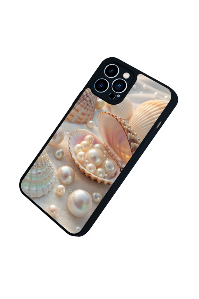 iPhone 12 Pro Max Uyumlu  İnci Tasarımlı Glossy Premium Kılıf