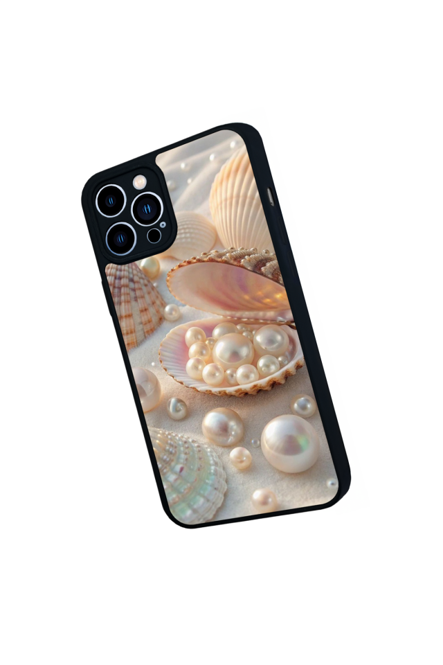 iPhone 12 Pro Max Uyumlu  İnci Tasarımlı Glossy Premium Kılıf