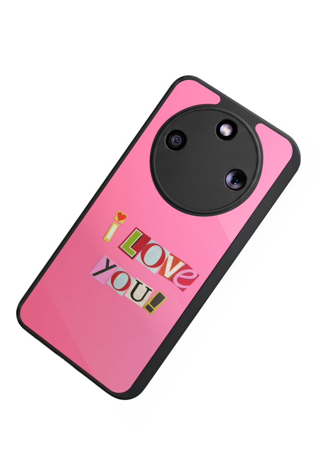 Honor Magic 8 Lite Uyumlu Kalp Love Tasarımlı Glossy Premium Kılıf