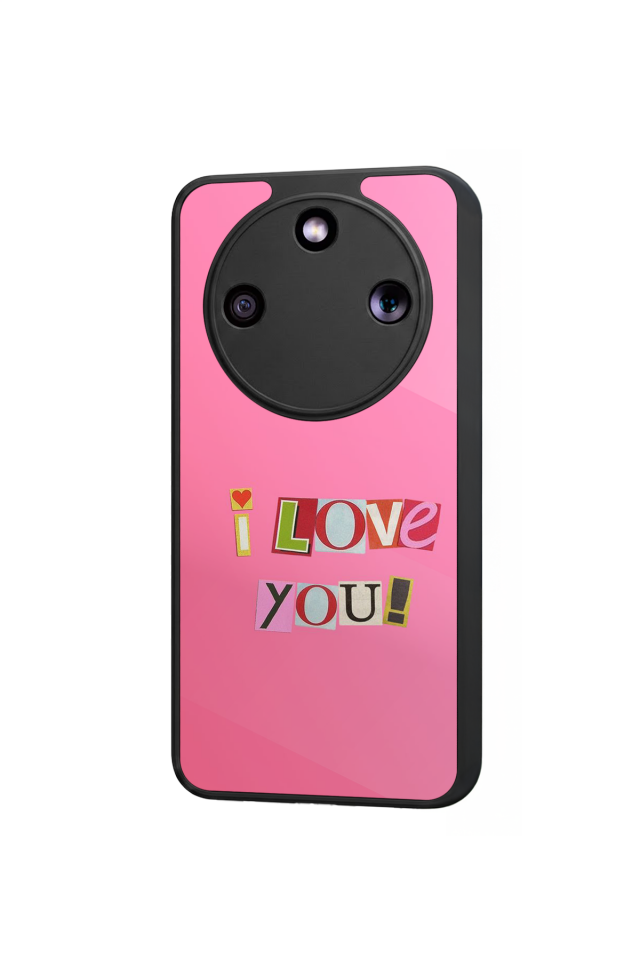Honor Magic 8 Lite Uyumlu Kalp Love Tasarımlı Glossy Premium Kılıf