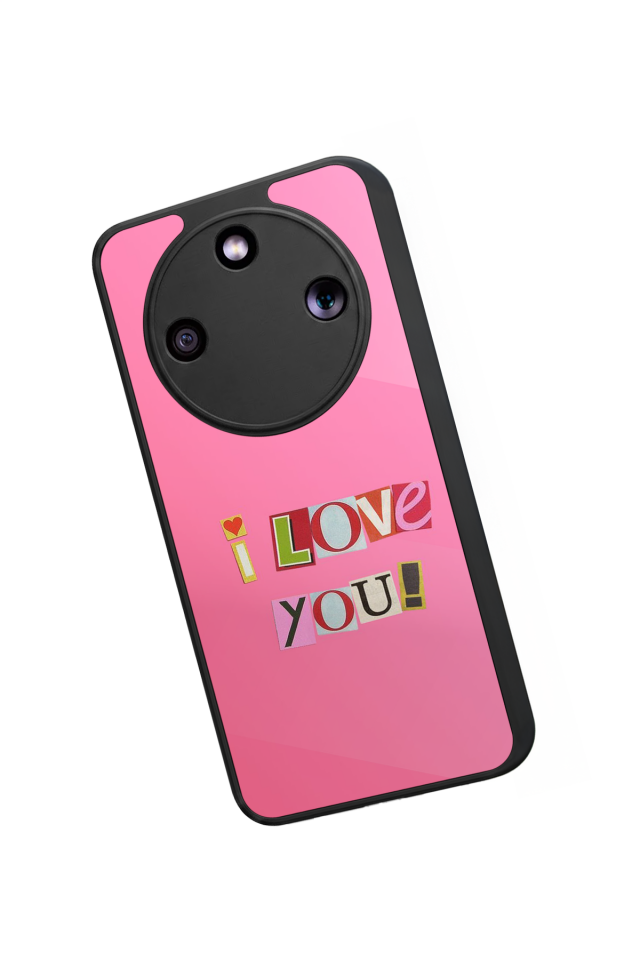 Honor Magic 8 Lite Uyumlu Kalp Love Tasarımlı Glossy Premium Kılıf