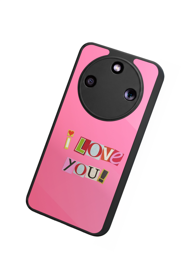 Honor Magic 8 Lite Uyumlu Kalp Love Tasarımlı Glossy Premium Kılıf
