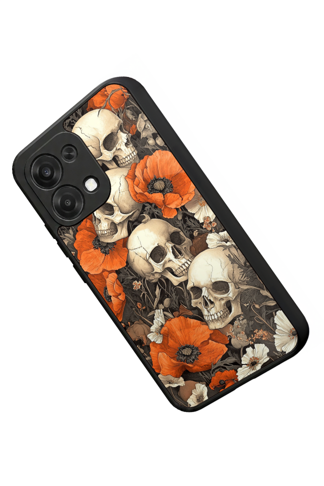 Oppo A6 Pro Uyumlu KuruKafa Tasarımlı Glossy Premium Kılıf