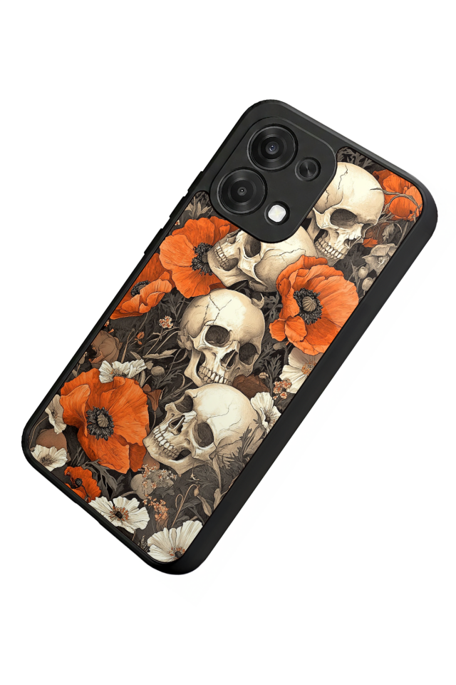 Oppo A6 Pro Uyumlu KuruKafa Tasarımlı Glossy Premium Kılıf