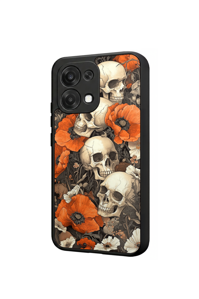 Oppo A6 Pro Uyumlu KuruKafa Tasarımlı Glossy Premium Kılıf