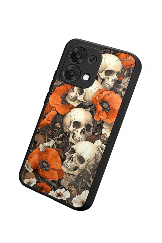 Oppo A6 Pro Uyumlu KuruKafa Tasarımlı Glossy Premium Kılıf