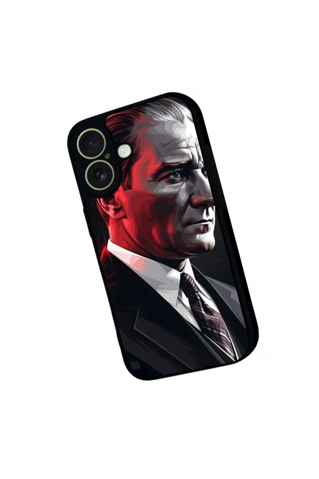 iPhone 17 Uyumlu Mustafa Kemal Ataturk Tasarımlı Glossy Premium Kılıf