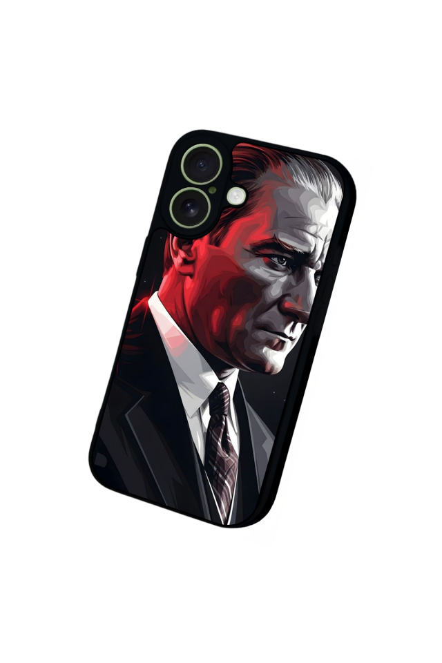 iPhone 17 Uyumlu Mustafa Kemal Ataturk Tasarımlı Glossy Premium Kılıf