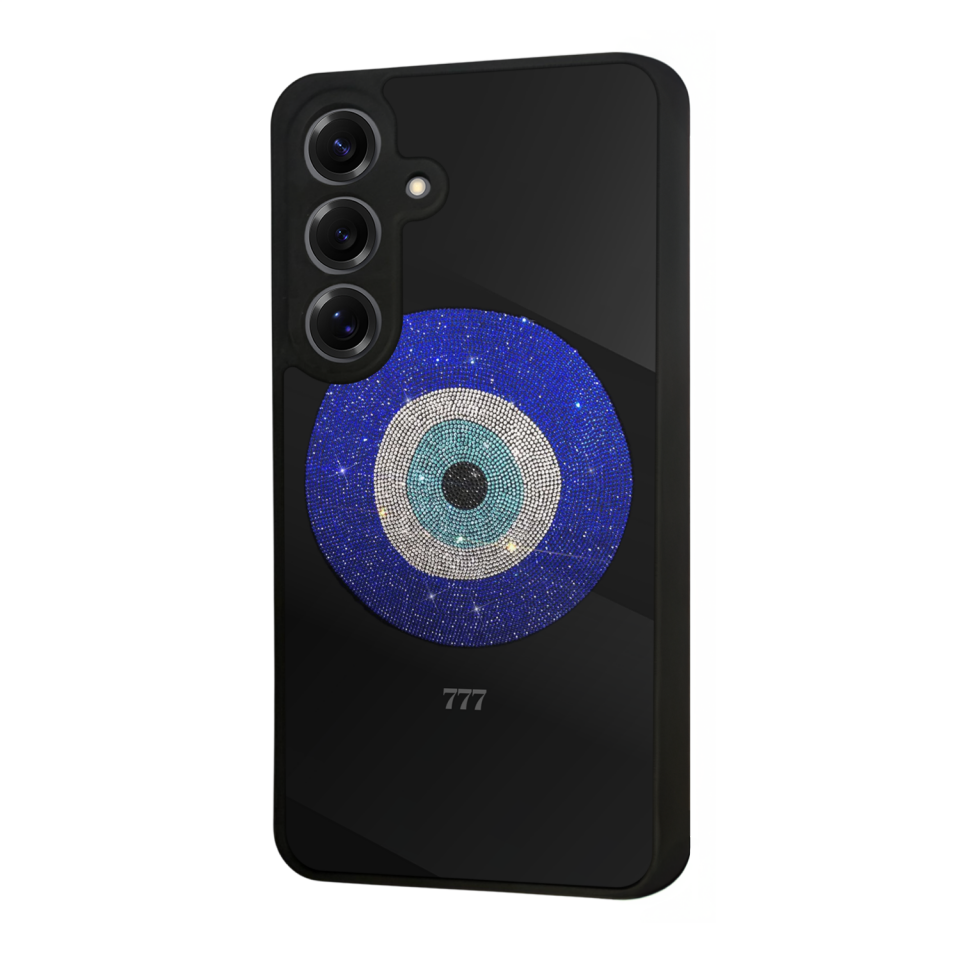 Samsung Galaxy S25 Uyumlu Nazar Tasarımlı Glossy Premium Kılıf