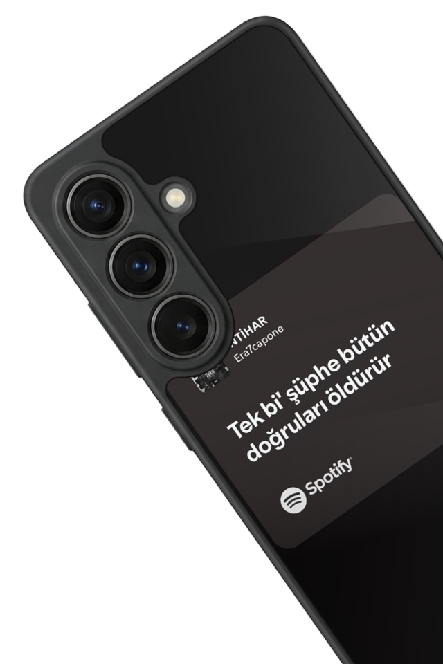 Samsung Galaxy S26 Uyumlu Sarki Sozleri Tasarımlı Glossy Premium Kılıf