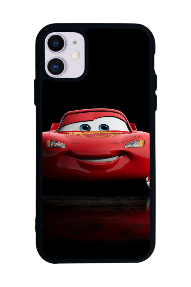 iPhone 11 Uyumlu Şimsek McQueen Tasarımlı Glossy Premium Kılıf