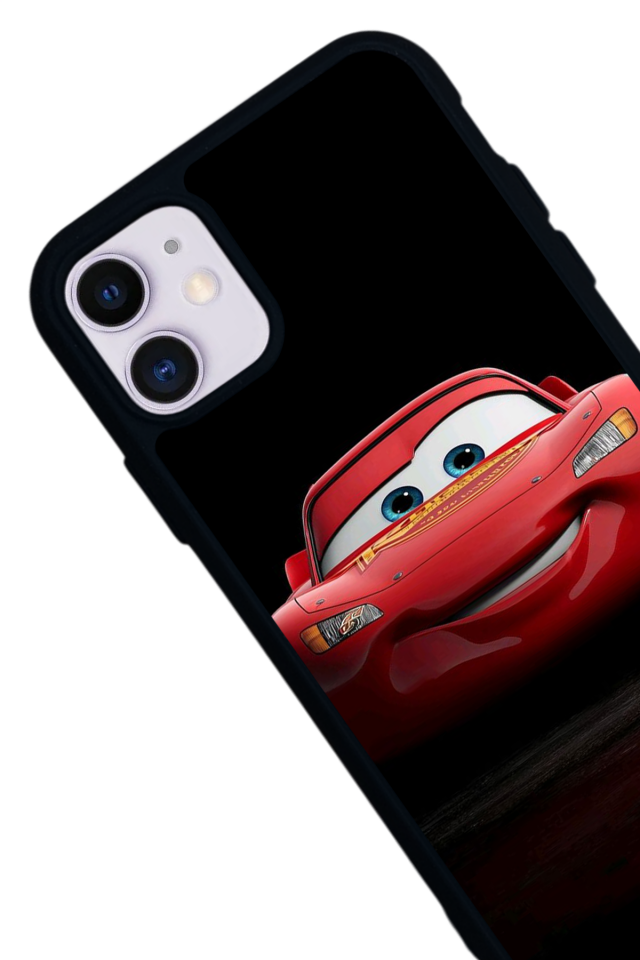 iPhone 11 Uyumlu Şimsek McQueen Tasarımlı Glossy Premium Kılıf