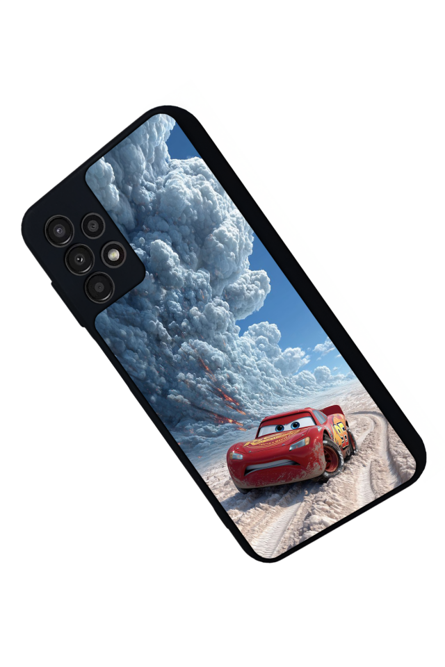 Samsung Galaxy A13 Uyumlu Şimsek McQueen Tasarımlı Glossy Premium Kılıf