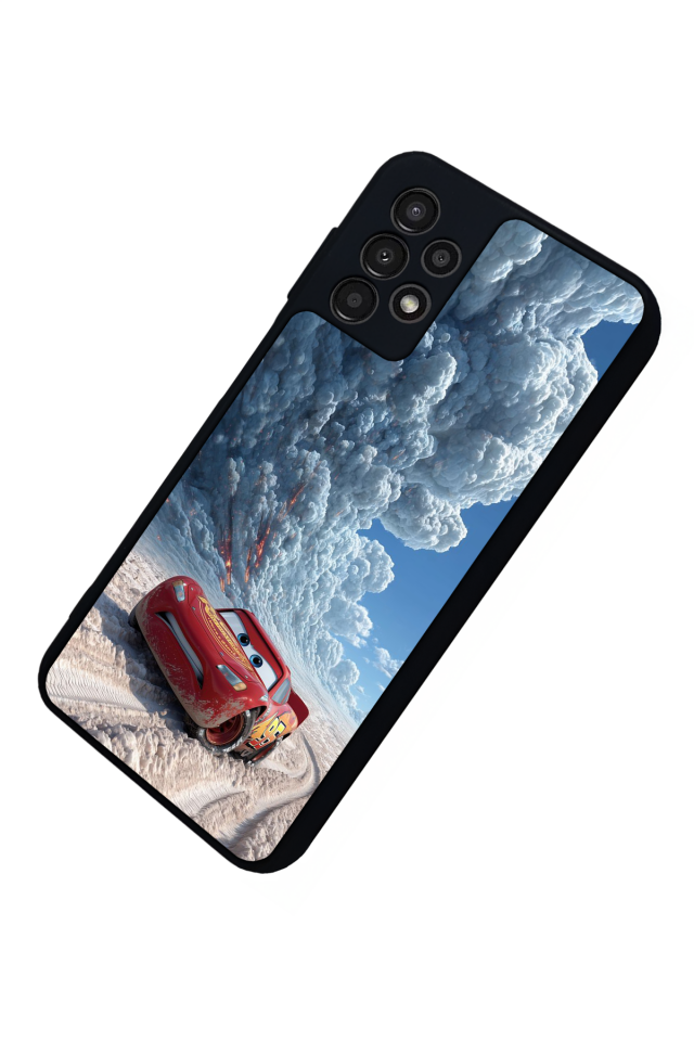 Samsung Galaxy A13 Uyumlu Şimsek McQueen Tasarımlı Glossy Premium Kılıf