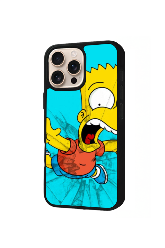 iPhone 16 Pro Max Uyumlu The Simpsons Tasarımlı Glossy Premium Kılıf