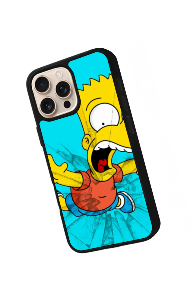 iPhone 16 Pro Max Uyumlu The Simpsons Tasarımlı Glossy Premium Kılıf