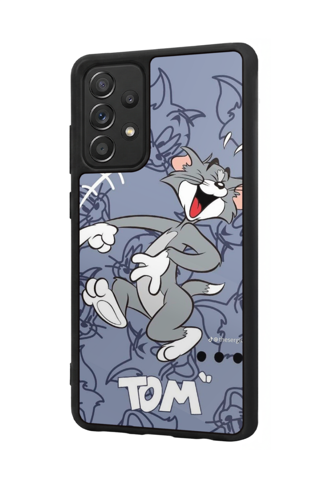 Samsung Galaxy A72 Uyumlu Tom And Jerry Tasarımlı Glossy Premium Kılıf