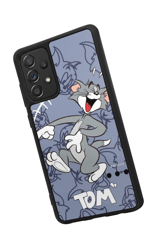 Samsung Galaxy A72 Uyumlu Tom And Jerry Tasarımlı Glossy Premium Kılıf
