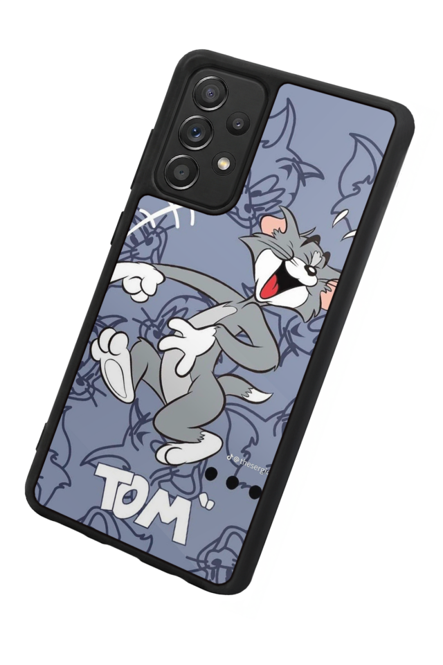 Samsung Galaxy A72 Uyumlu Tom And Jerry Tasarımlı Glossy Premium Kılıf