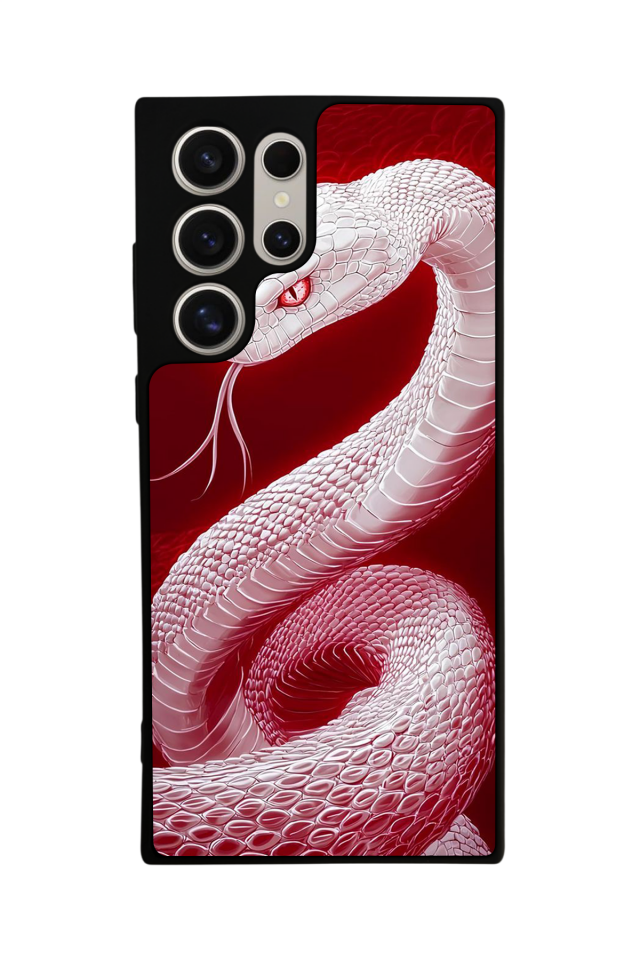 Samsung Galaxy S23 Ultra Uyumlu Yılan Tasarımlı Glossy Premium Kılıf