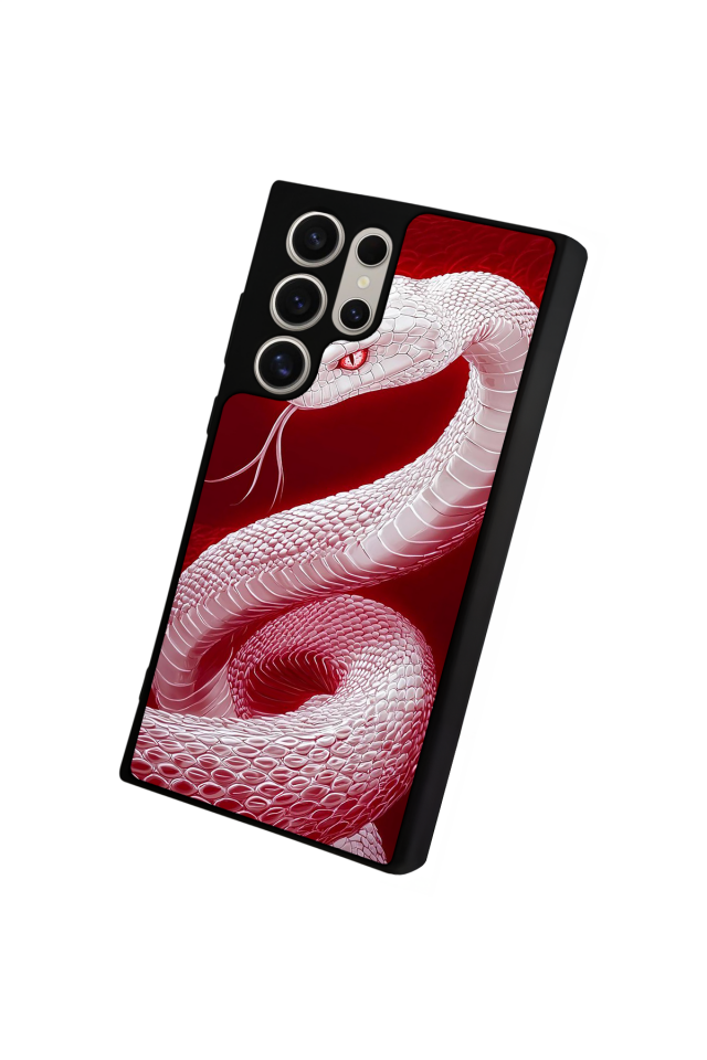 Samsung Galaxy S23 Ultra Uyumlu Yılan Tasarımlı Glossy Premium Kılıf