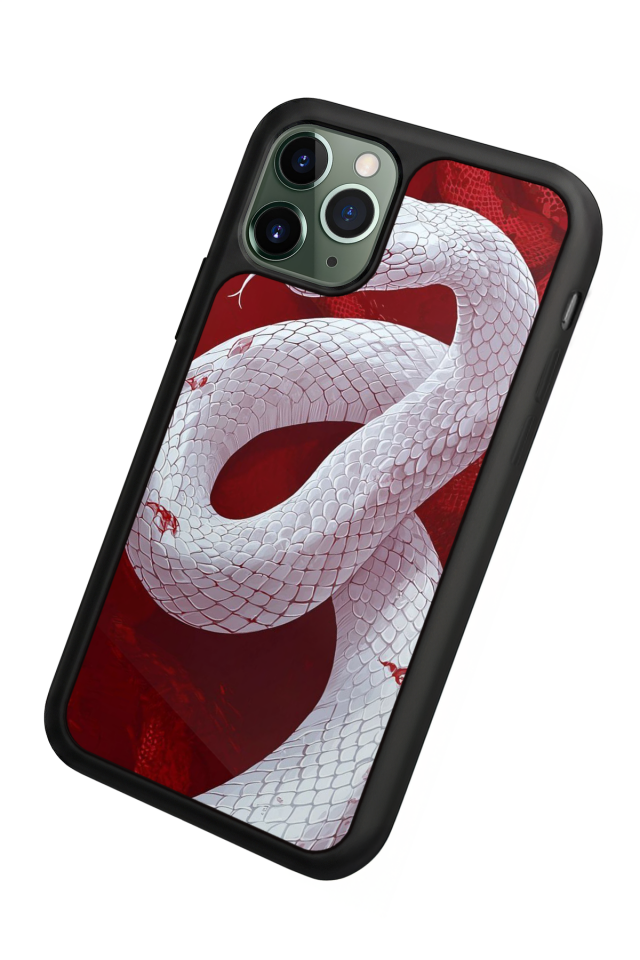 iPhone 11 Pro Uyumlu Yılan Tasarımlı Glossy Premium Kılıf