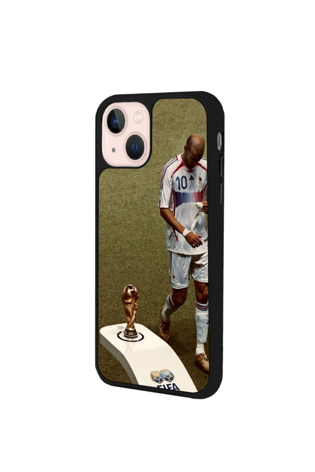 iPhone 15 Plus Uyumlu Zidane Tasarımlı Glossy Premium Kılıf