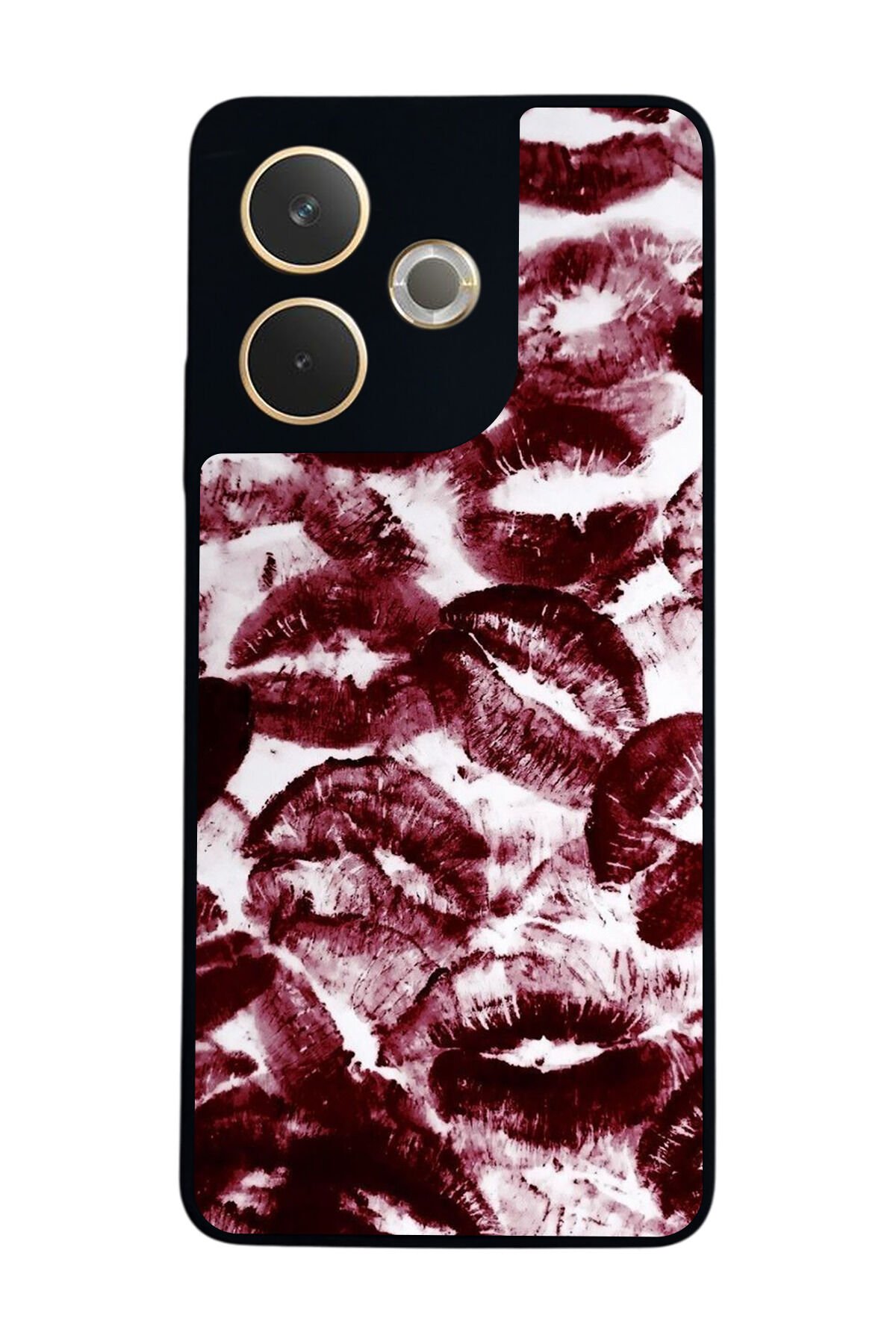 Oppo A5 Pro Uyumlu Dudak Tasarımlı Glossy Premium Kılıf