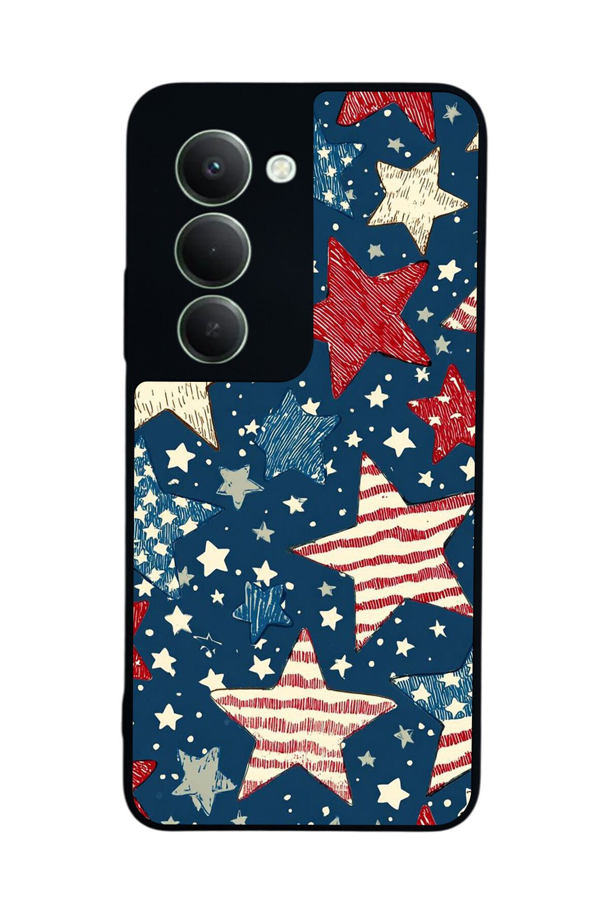 Xiaomi Redmi 15 5G Uyumlu Retro Yildizlar Tasarımlı Glossy Premium Kılıf