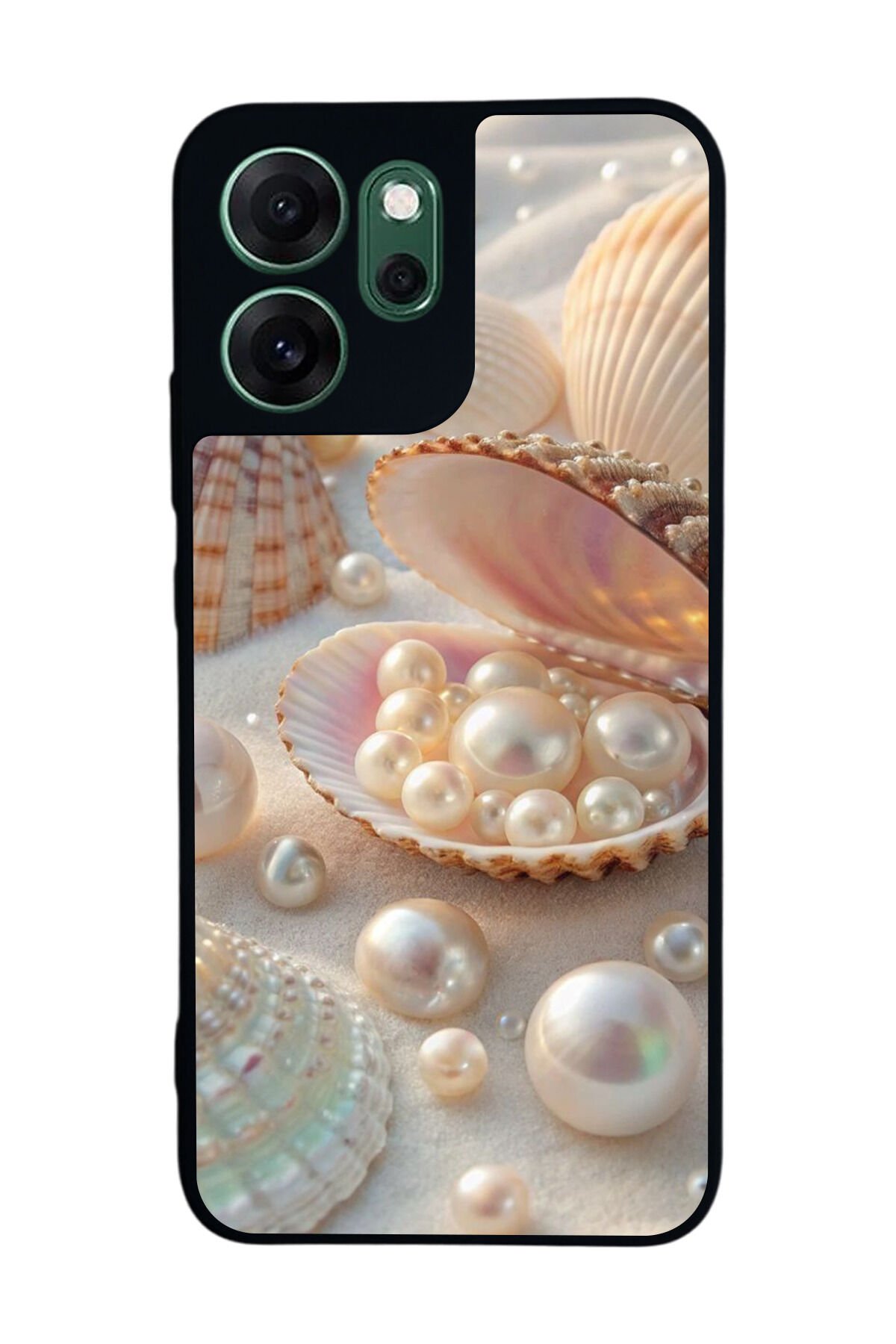 Oppo Reno 14F Uyumlu İnci Tasarımlı Glossy Premium Kılıf