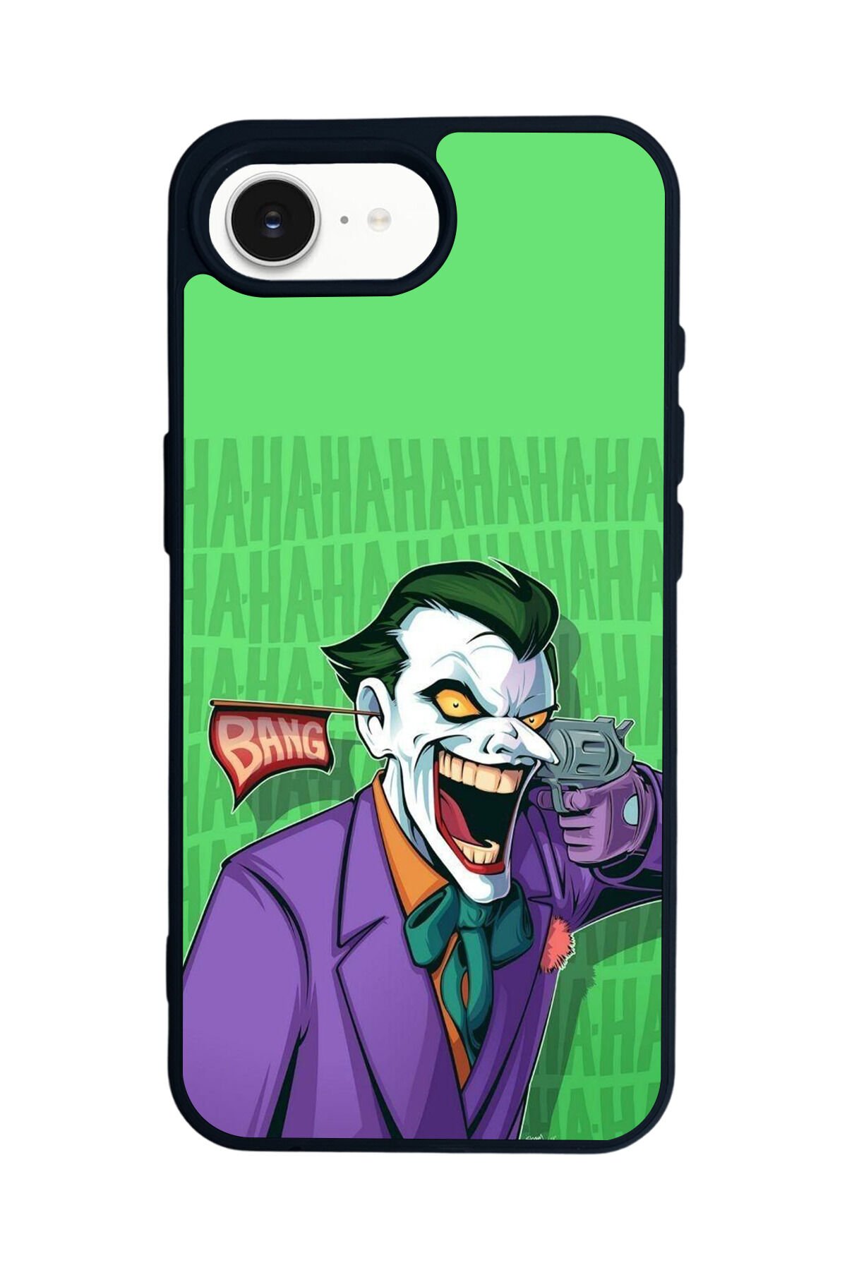 iPhone 16E Uyumlu Joker Tasarımlı Glossy Premium Kılıf