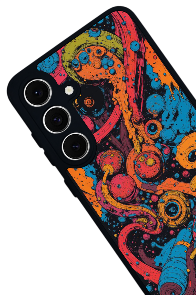 Samsung Galaxy A16 Uyumlu Abstract Tasarımlı Glossy Premium Kılıf
