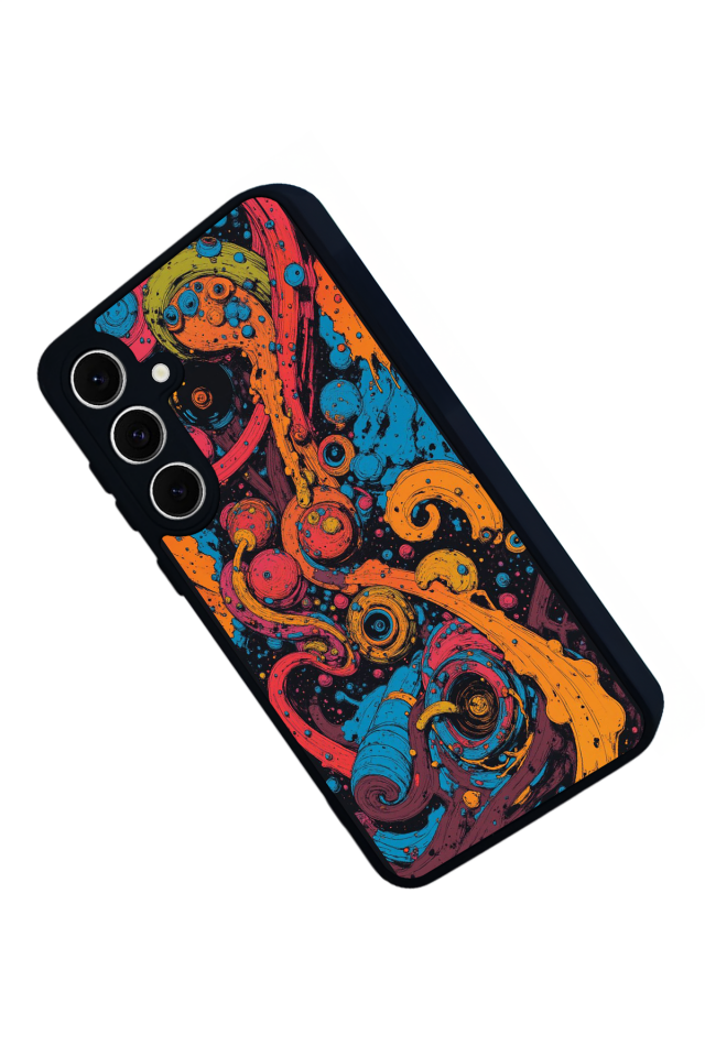 Samsung Galaxy A16 Uyumlu Abstract Tasarımlı Glossy Premium Kılıf