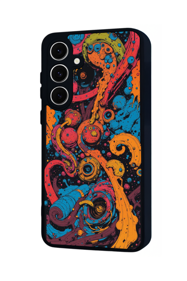 Samsung Galaxy A16 Uyumlu Abstract Tasarımlı Glossy Premium Kılıf