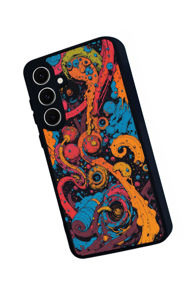Samsung Galaxy A16 Uyumlu Abstract Tasarımlı Glossy Premium Kılıf