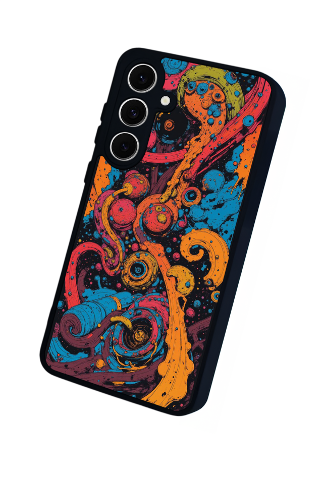 Samsung Galaxy A16 Uyumlu Abstract Tasarımlı Glossy Premium Kılıf