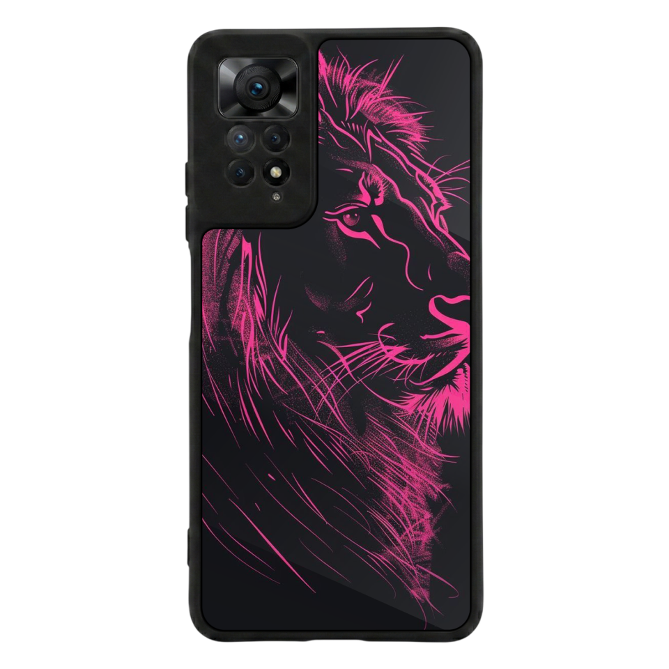 Xiaomi Redmi Note 11 Pro Uyumlu Aslan Tasarımlı Glossy Premium Kılıf
