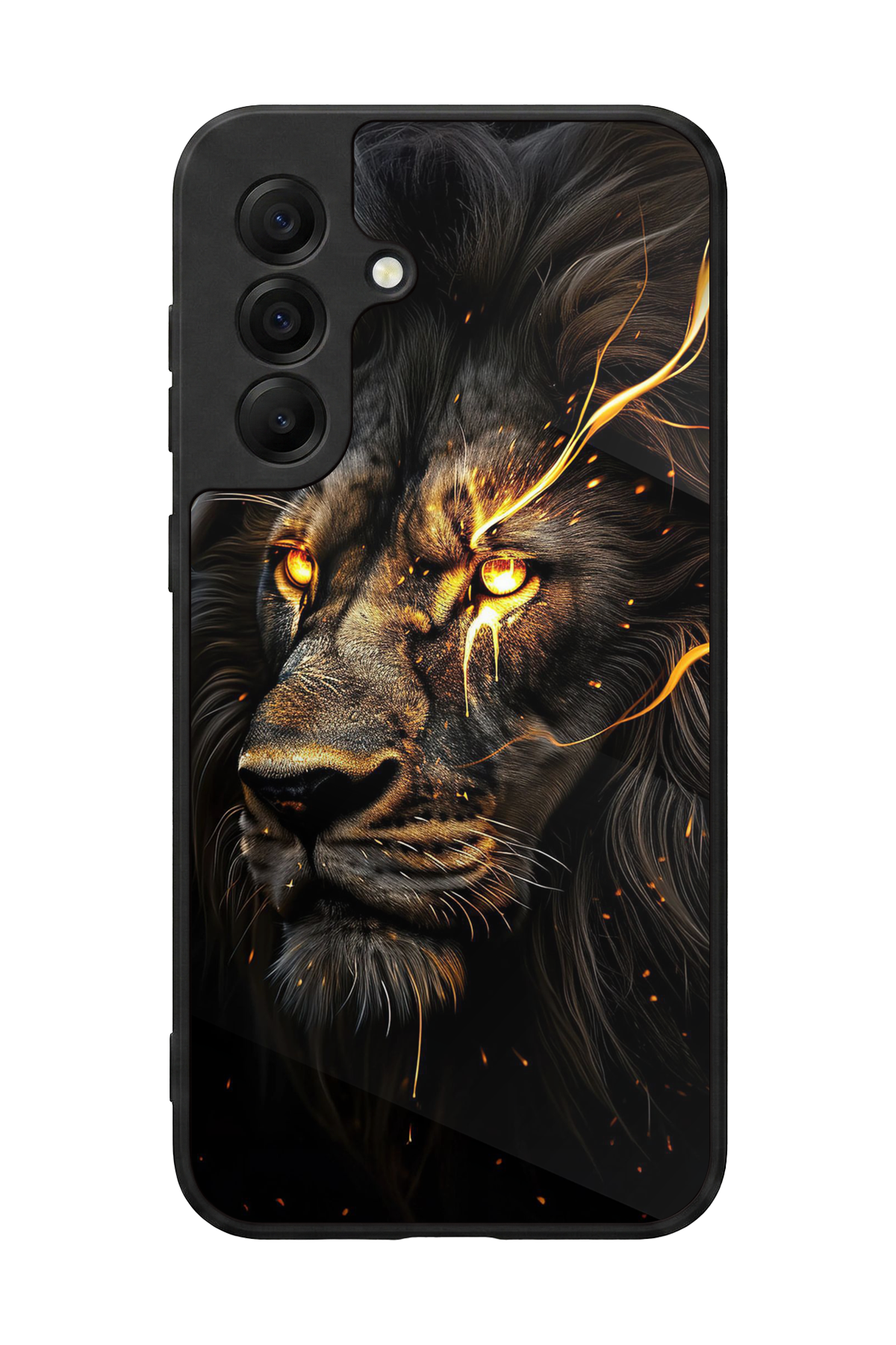 Samsung Galaxy A17 Uyumlu Aslan Tasarımlı Glossy Premium Kılıf
