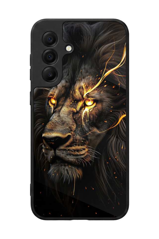 Samsung Galaxy A17 Uyumlu Aslan Tasarımlı Glossy Premium Kılıf