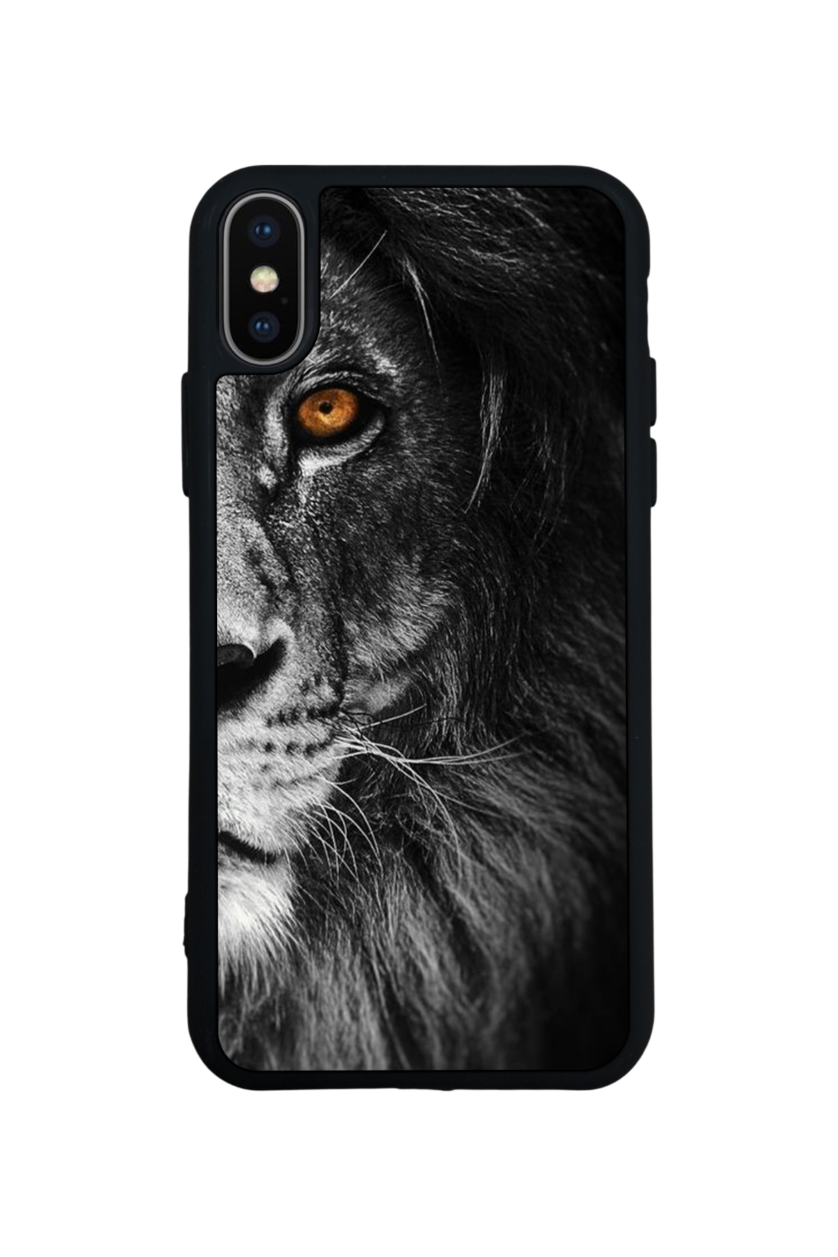 iPhone X/ XS Uyumlu Aslan Tasarımlı Glossy Premium Kılıf
