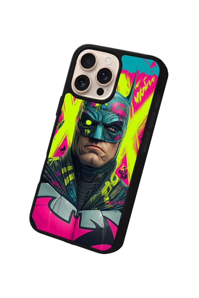iPhone 16 Pro Max Uyumlu Batman Tasarımlı Glossy Premium Kılıf
