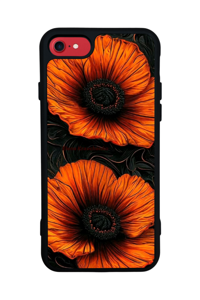 iPhone 7 Uyumlu Botanik Tasarımlı Glossy Premium Kılıf