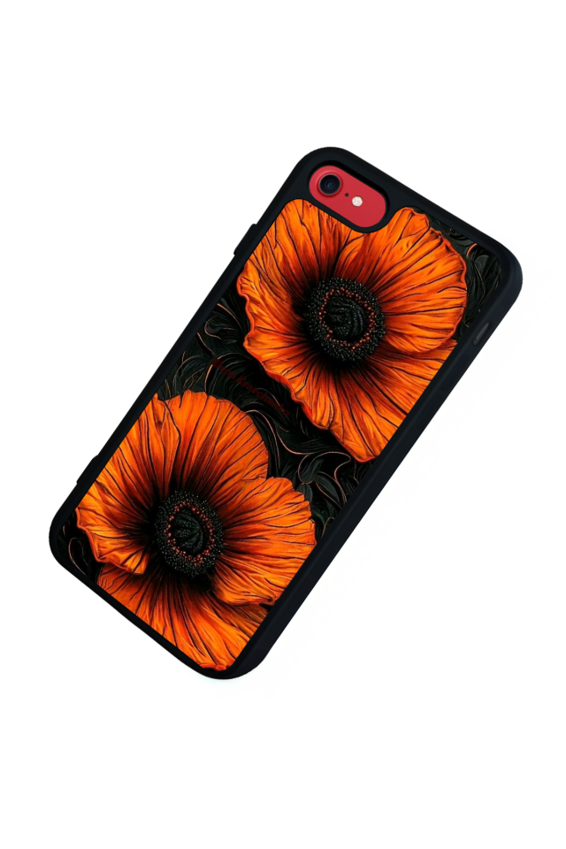 iPhone 7 Uyumlu Botanik Tasarımlı Glossy Premium Kılıf