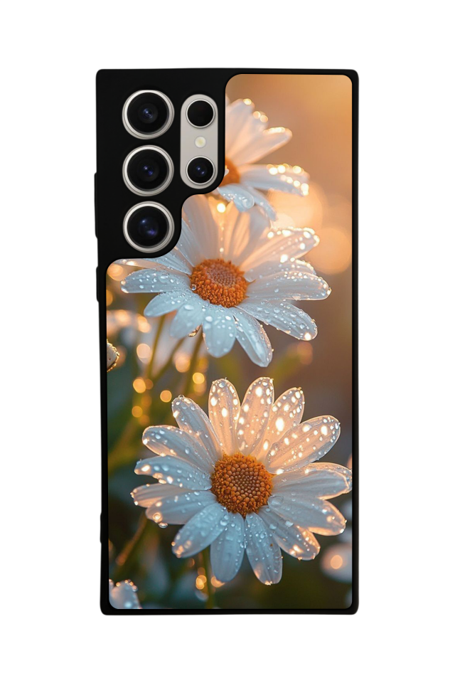 Samsung Galaxy S24 Ultra Uyumlu Cicek Tasarımlı Glossy Premium Kılıf