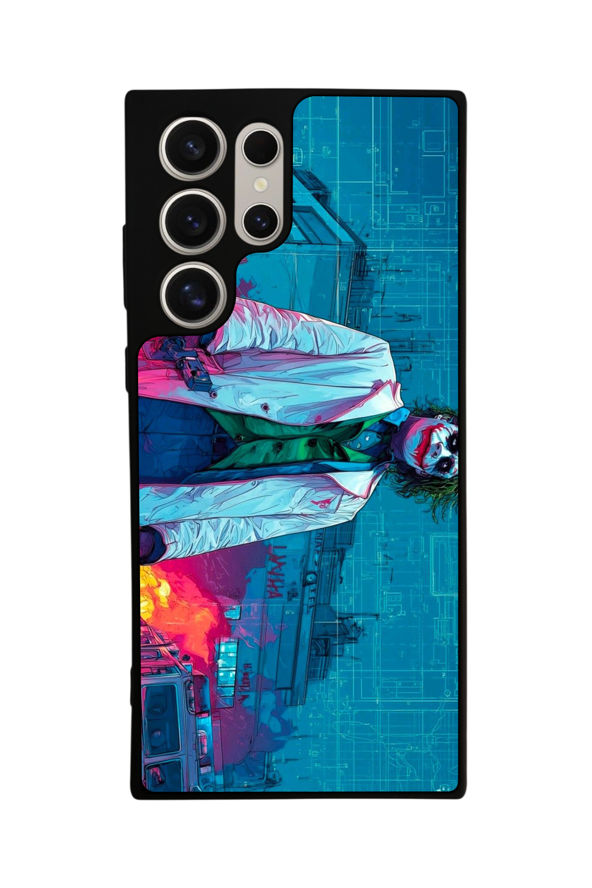 Samsung Galaxy S22 Ultra Uyumlu Joker Tasarımlı Glossy Premium Kılıf