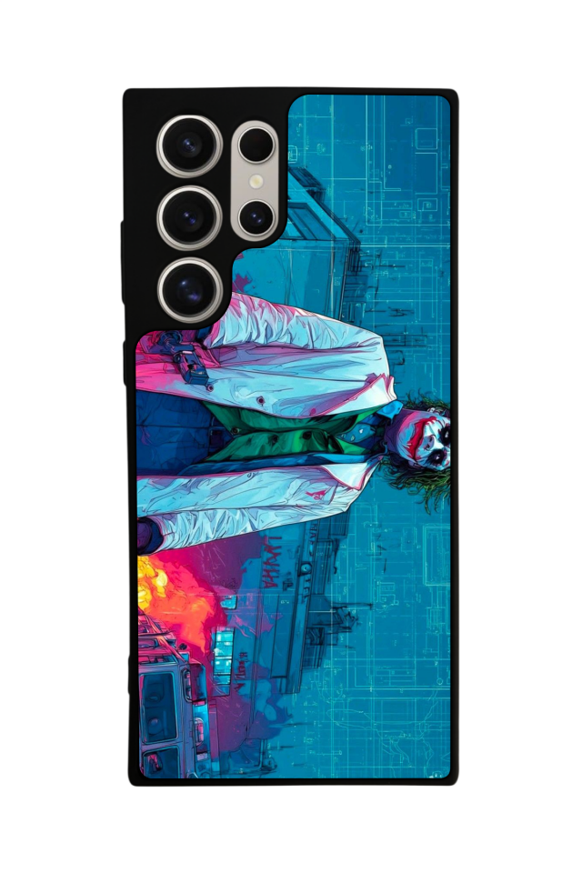 Samsung Galaxy S22 Ultra Uyumlu Joker Tasarımlı Glossy Premium Kılıf