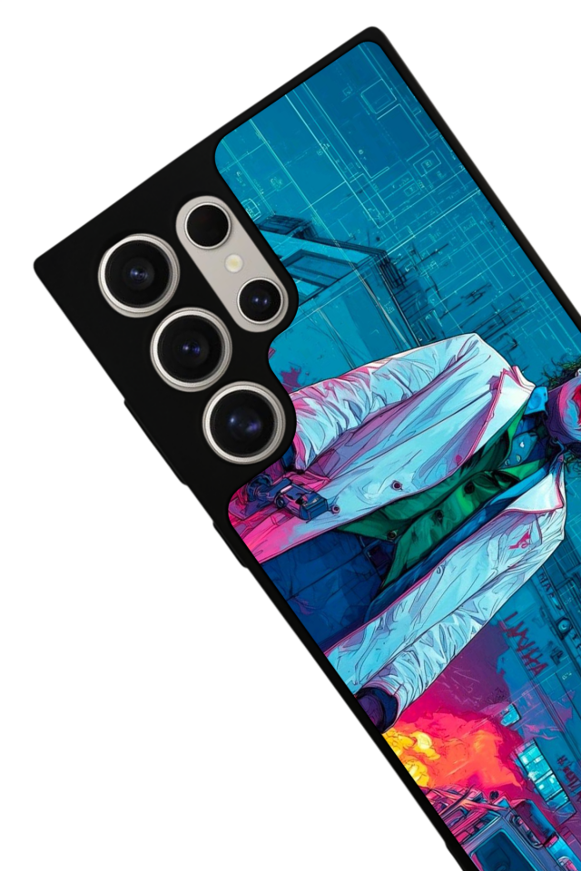 Samsung Galaxy S22 Ultra Uyumlu Joker Tasarımlı Glossy Premium Kılıf