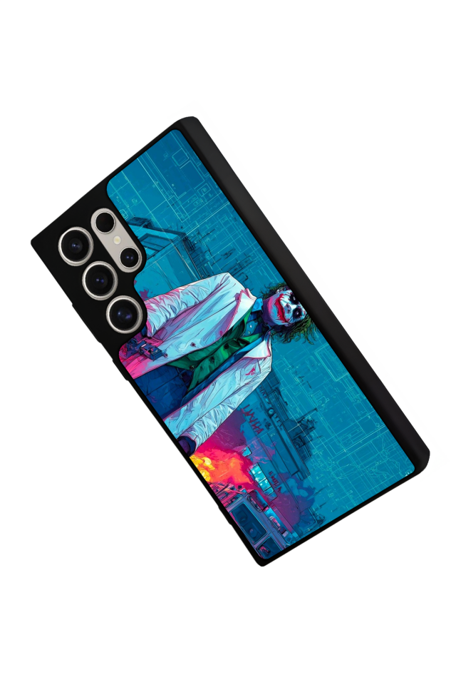 Samsung Galaxy S22 Ultra Uyumlu Joker Tasarımlı Glossy Premium Kılıf