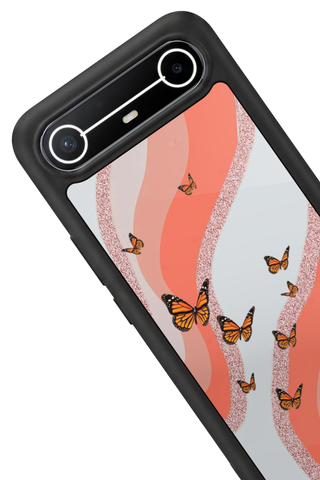 Tecno Spark Slim 5G Uyumlu Kelebek Tasarımlı Glossy Premium Kılıf