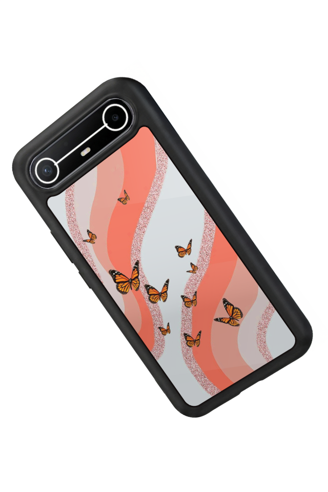 Tecno Spark Slim 5G Uyumlu Kelebek Tasarımlı Glossy Premium Kılıf